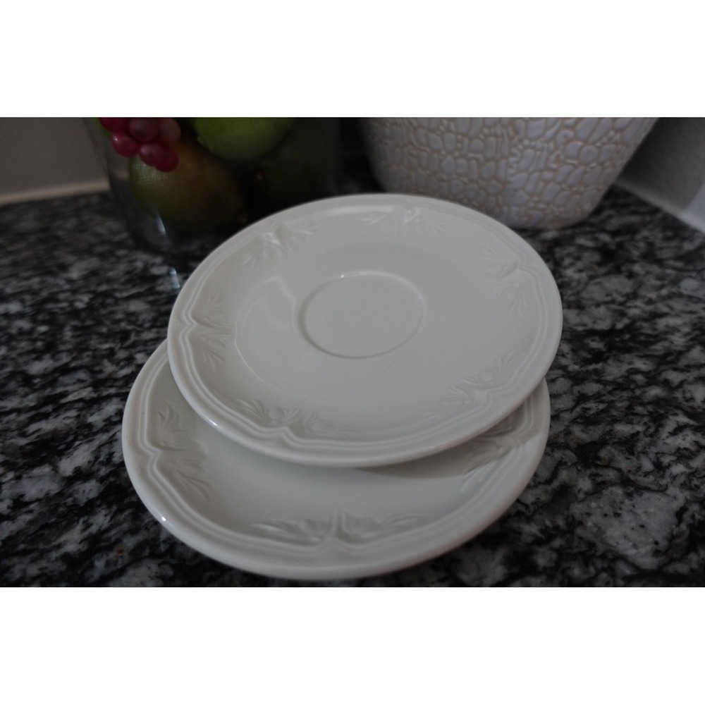 Villeroy & Boch Cortina Saucers, Vitro Porcelain, Made in Germany, Set of‎ 2